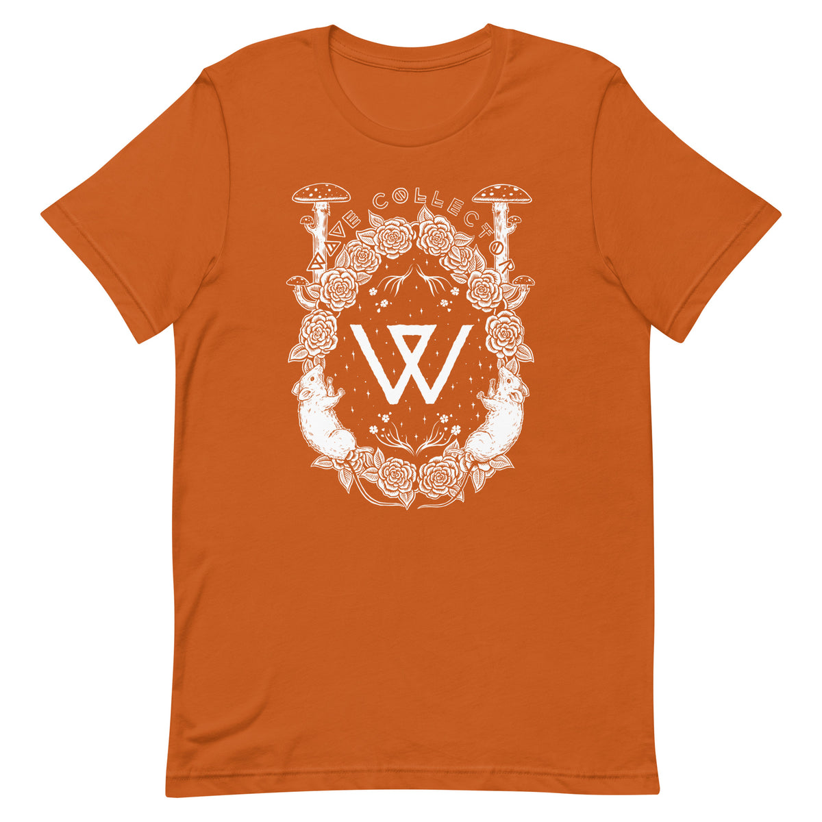 Flora Unisex Tee- White Print