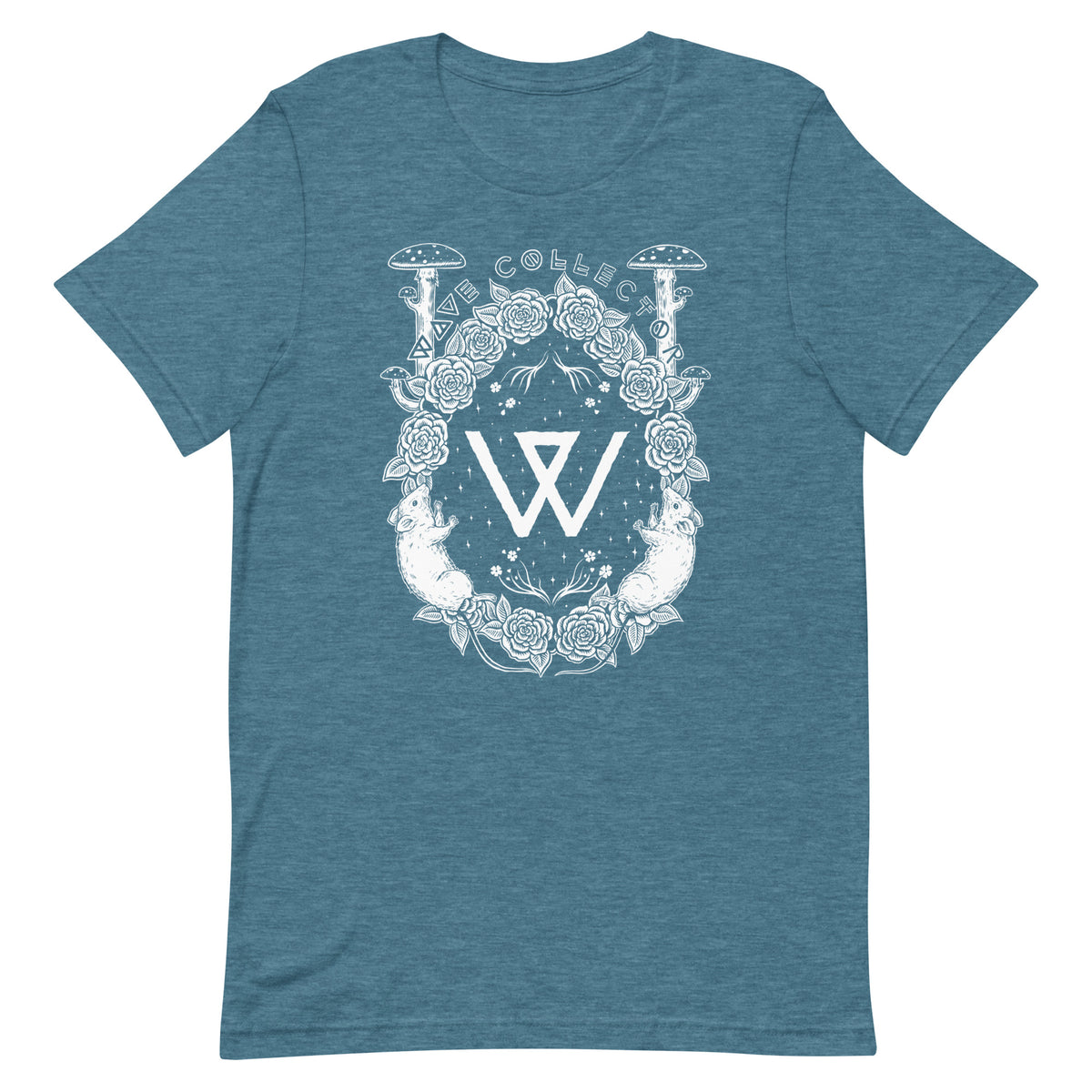 Flora Unisex Tee- White Print